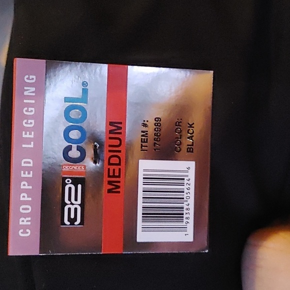 NWT 32 Degrees Women’s Cropped Tight black leggings - Picture 5 of 8